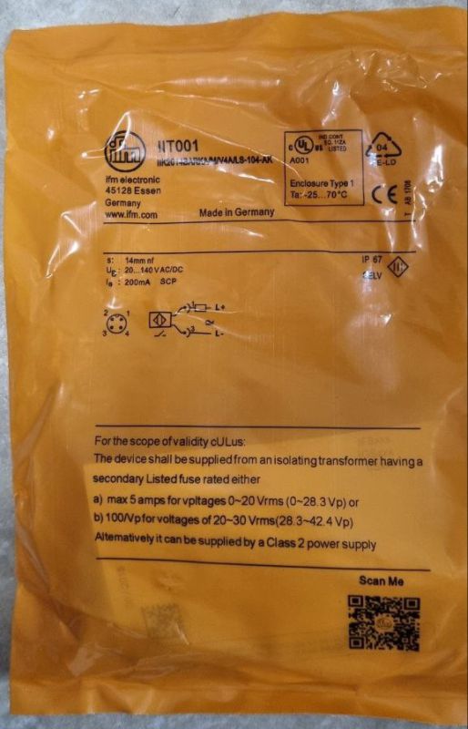 Индуктивный датчик ifm efector IIT001 - IIK2014BARKA/M/V4A/LS-104-AK