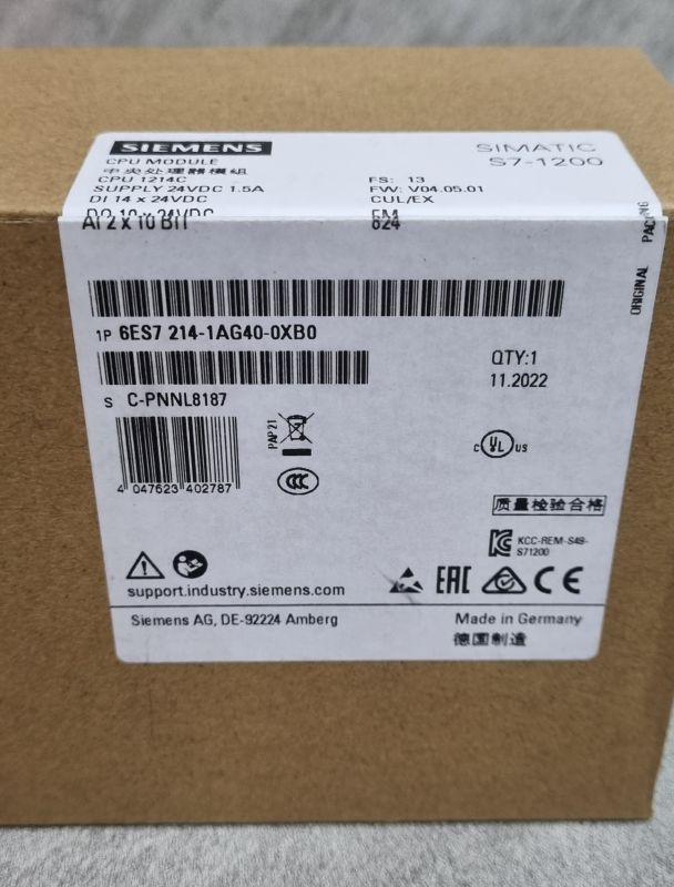 Центральный процессор Siemens 6ES7 214-1AG40-0XB0