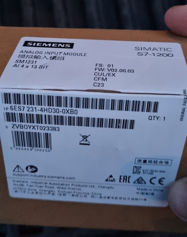 Модуль аналогового ввода SIMATIC S7-1200 6ES7 231-4XD30-0XB0