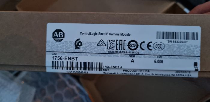 Модуль связи ControlLogix Enet/IP 1756-ENBT