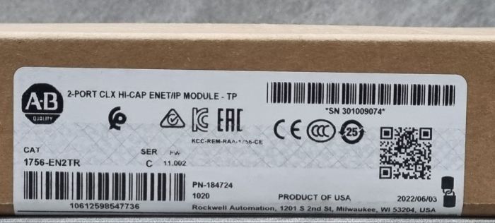 Модуль коммуникационный Allen Bradley ControlLogix 1756-EN2TR